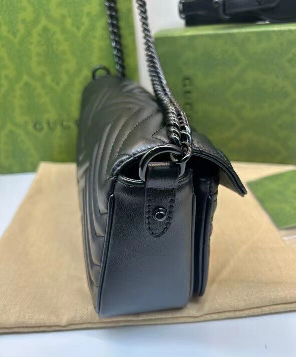Gucci GG Marmont Shoulder Bag 734814 Black